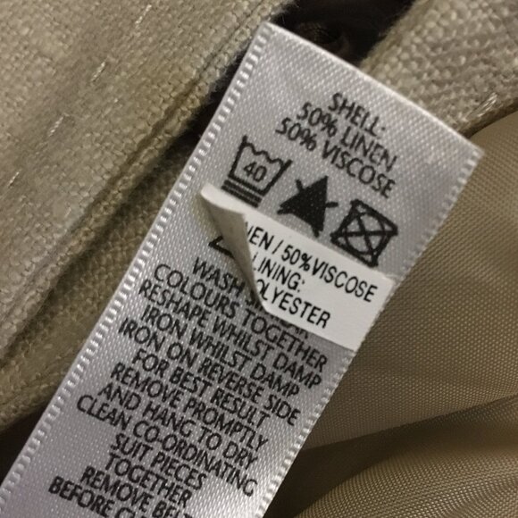 Bhs Linen Blend Safari Blazer Jacket - Picture 8 of 16